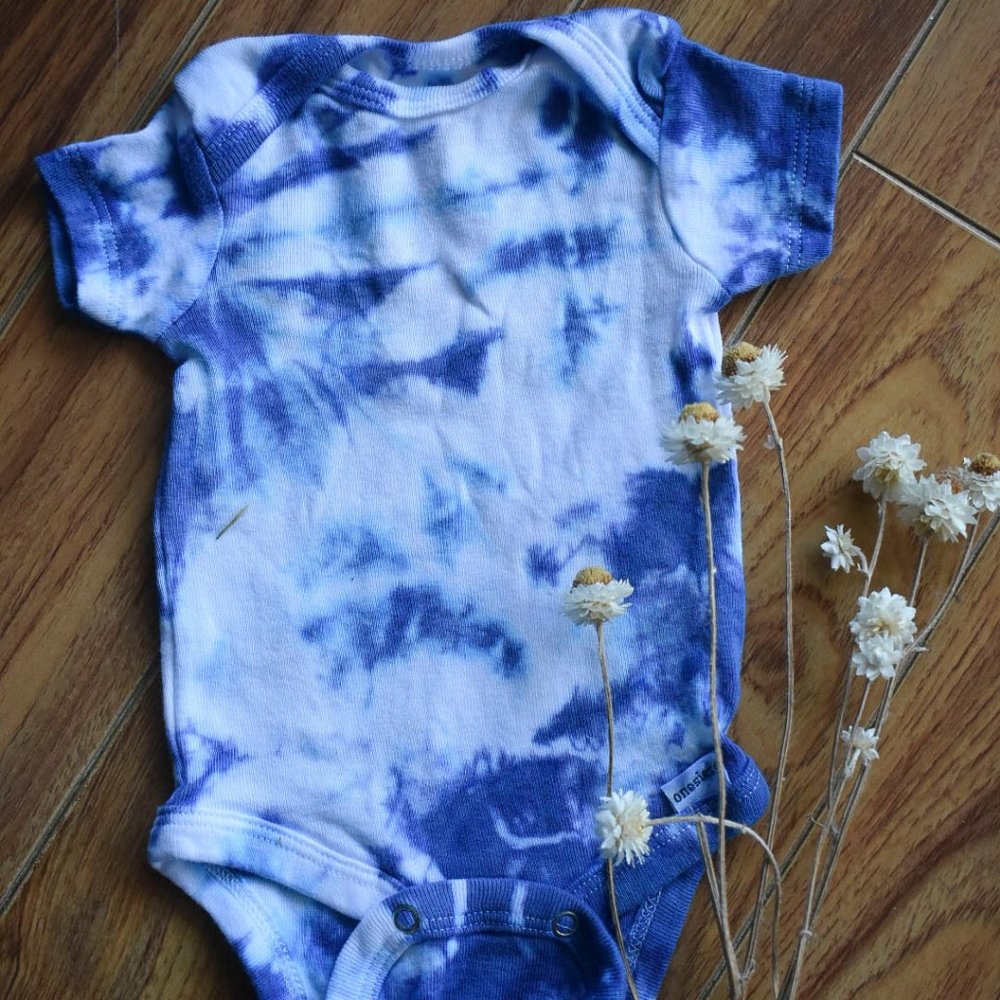 Newborn hand-dyed onesie